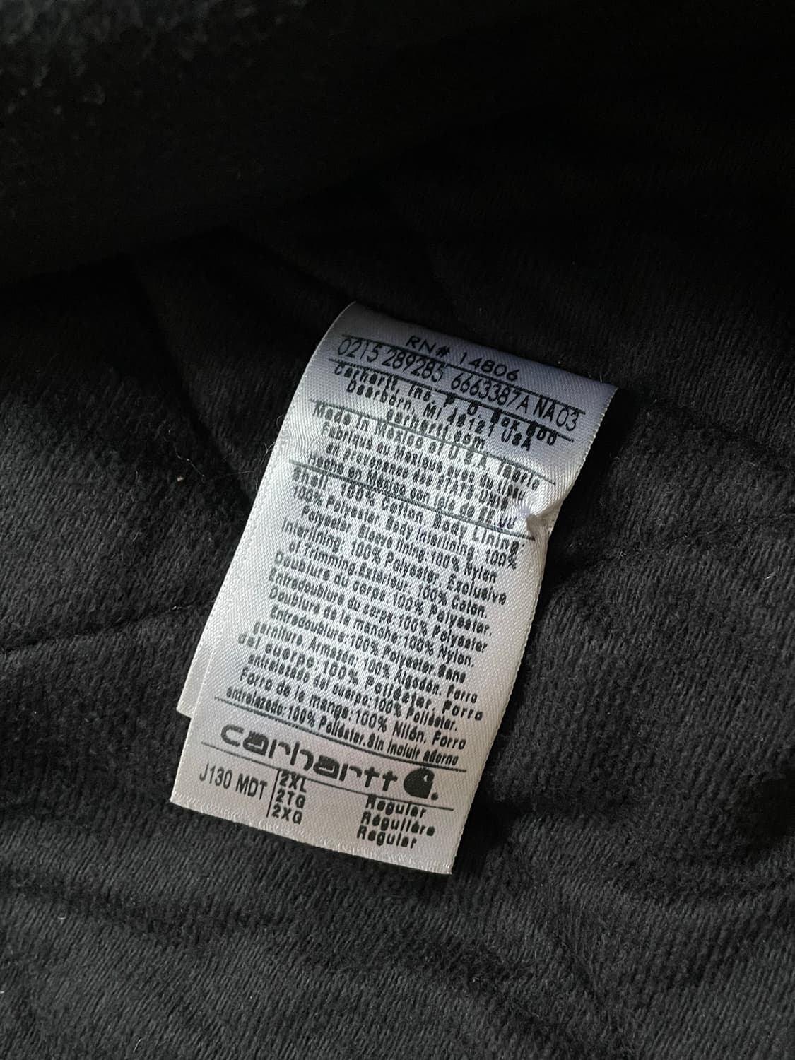 칼하트 j130 MDT 미드나잇 액티브 자켓 샌드스톤 상품이미지3