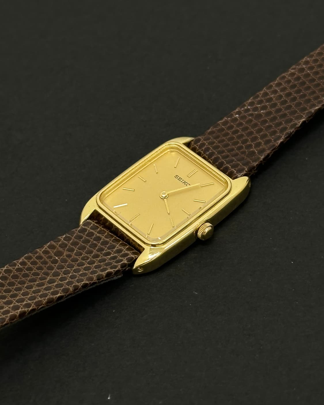 세이코 골드 다이얼 쿼츠 시계 상품이미지4
