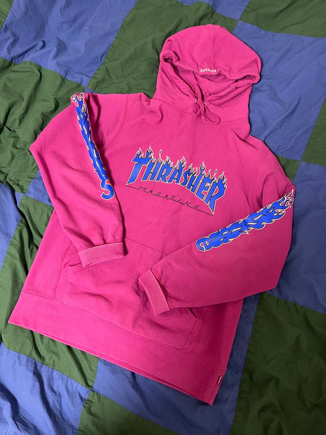 [판매] thrasher X Supreme 후디 L사이즈 상품이미지1