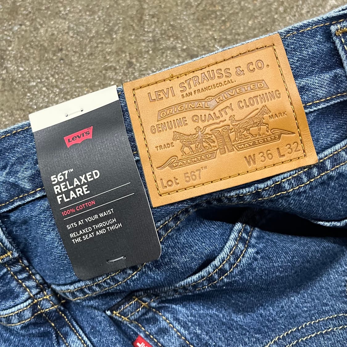 Levis567 릴렉스 플레어진 (36“) 상품이미지5