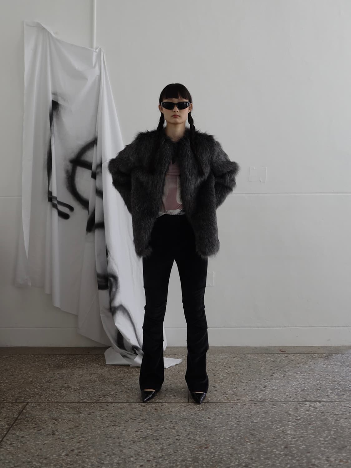 Lekong 르콩 믹스 퍼 자켓 상품이미지3