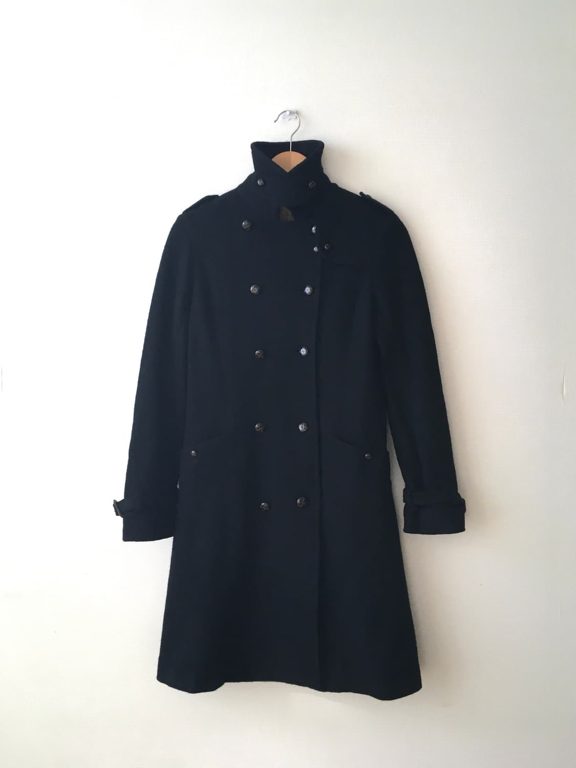 빈티지 더블 하이넥 롱코트 상품이미지8
