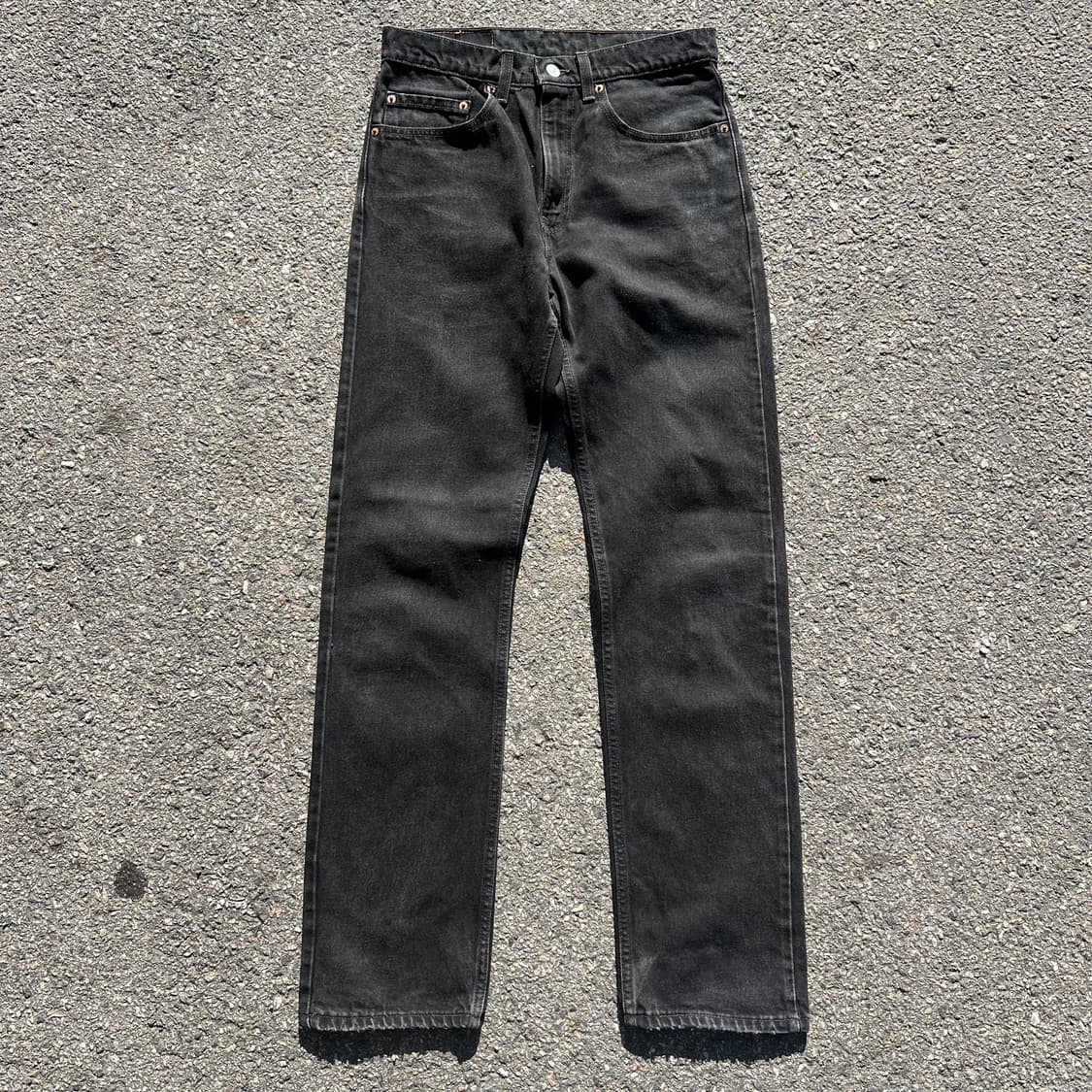 90‘s USA 리바이스 505 블랙 진 상품이미지1