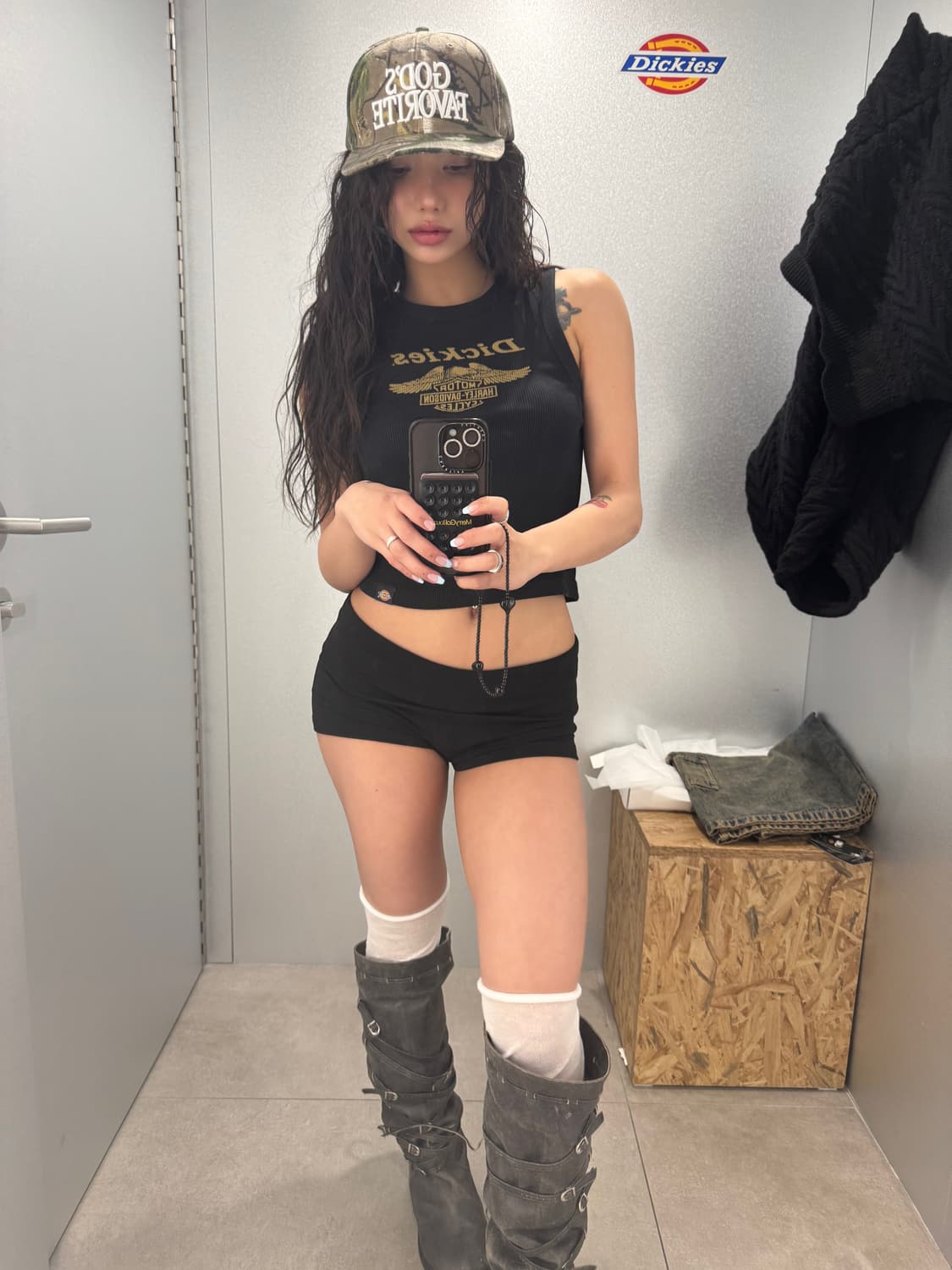 Then 덴 롱 부츠 그레이 상품이미지2