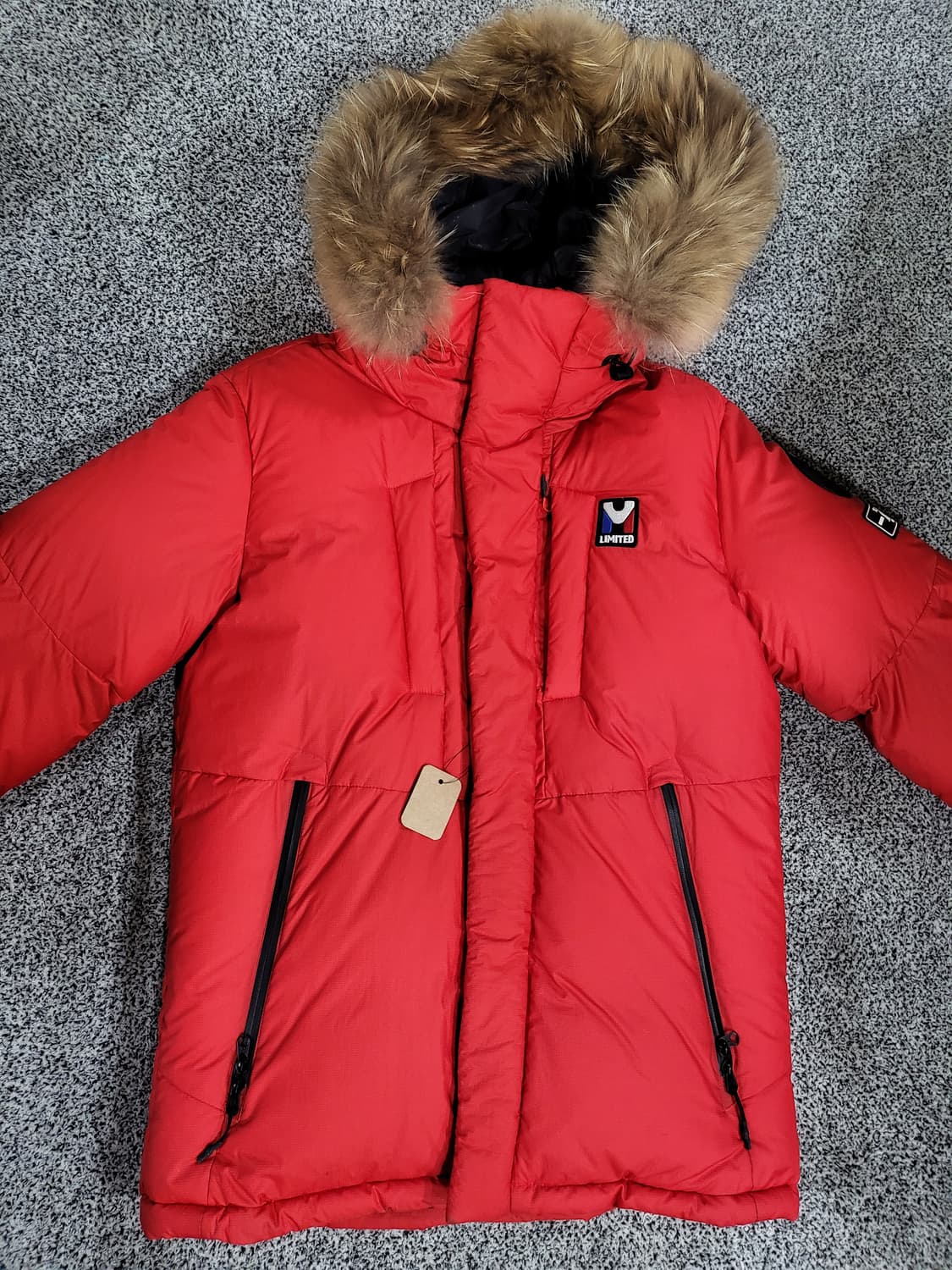 밀레 구스다운 패딩자켓 (퍼 후드) 상품이미지1