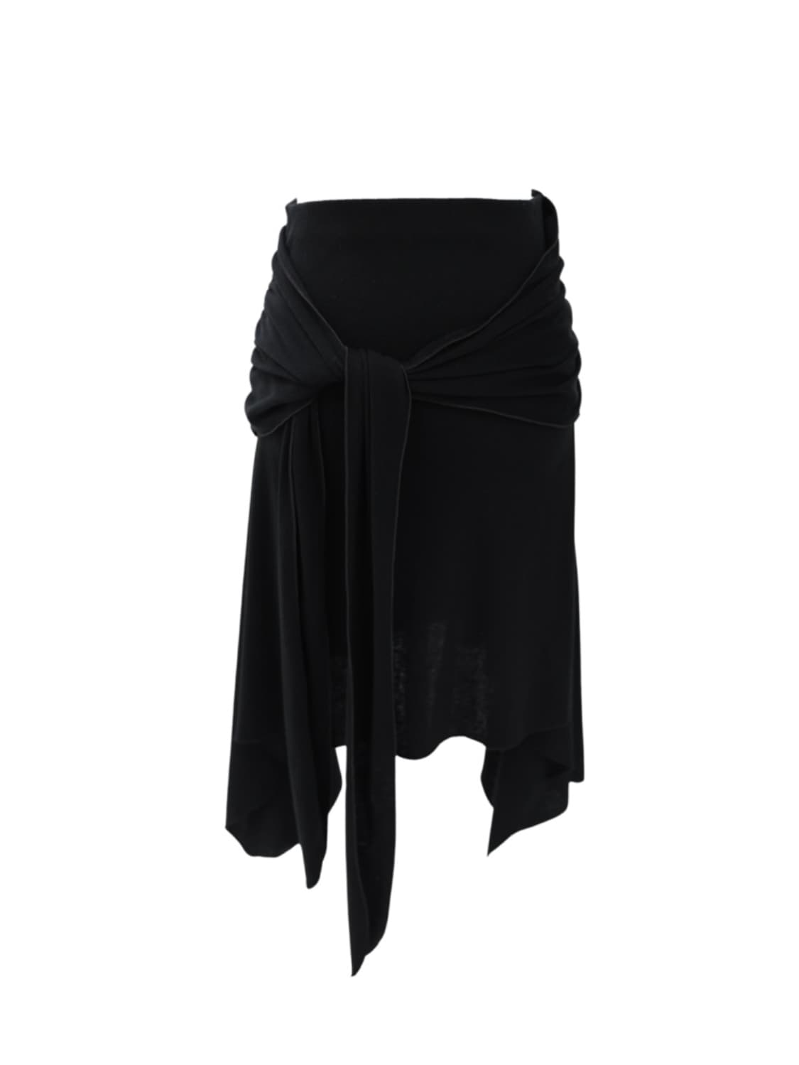 Shirring unbal wrap skirt 상품이미지4