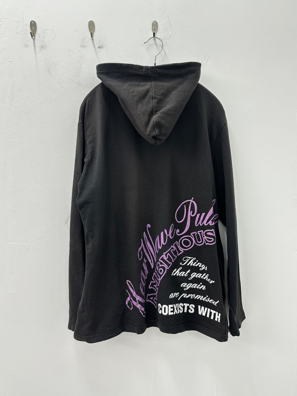 Collins punk lettering hoodie 상품이미지4