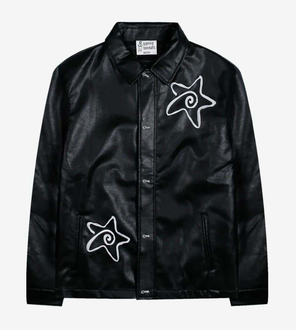 루나키후 WXJ022 드렁큰 스타 레더 카코트 (BLACK) 상품이미지1