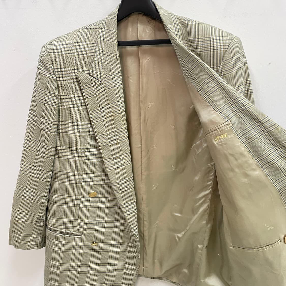 발렌티노 체크 더블 블레이저 자켓 상품이미지5