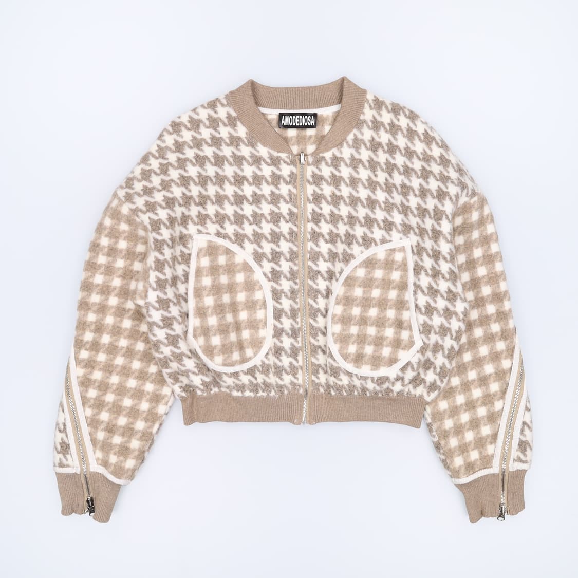 [F] AMODEDIOSA 아모데디오사 여성 크롭 니트 자켓 3979 상품이미지1