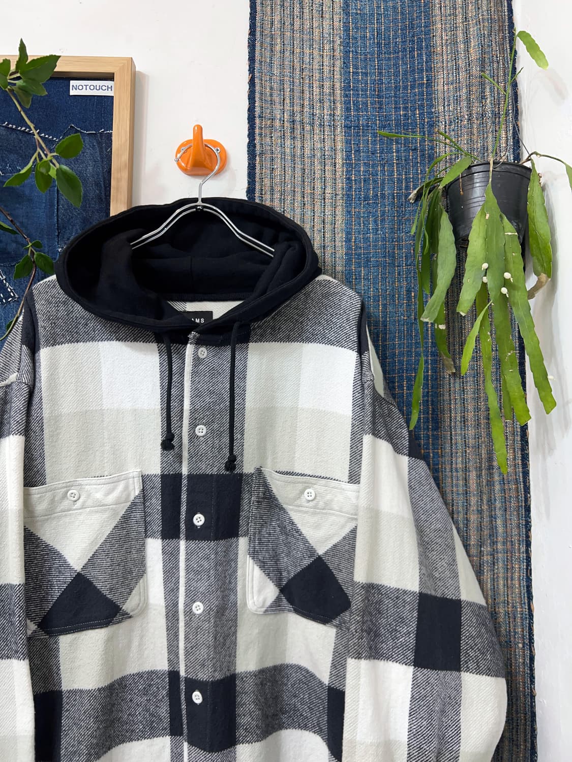 BEAMS  flannel hoodie shirt 상품이미지3