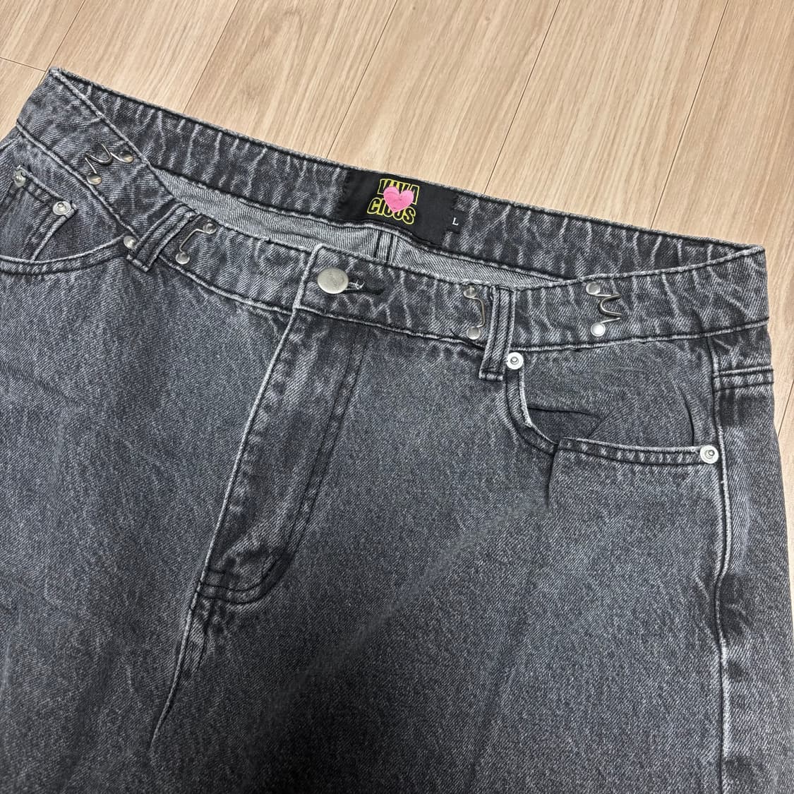 어반드레스 데님 팬츠 그레이 상품이미지4