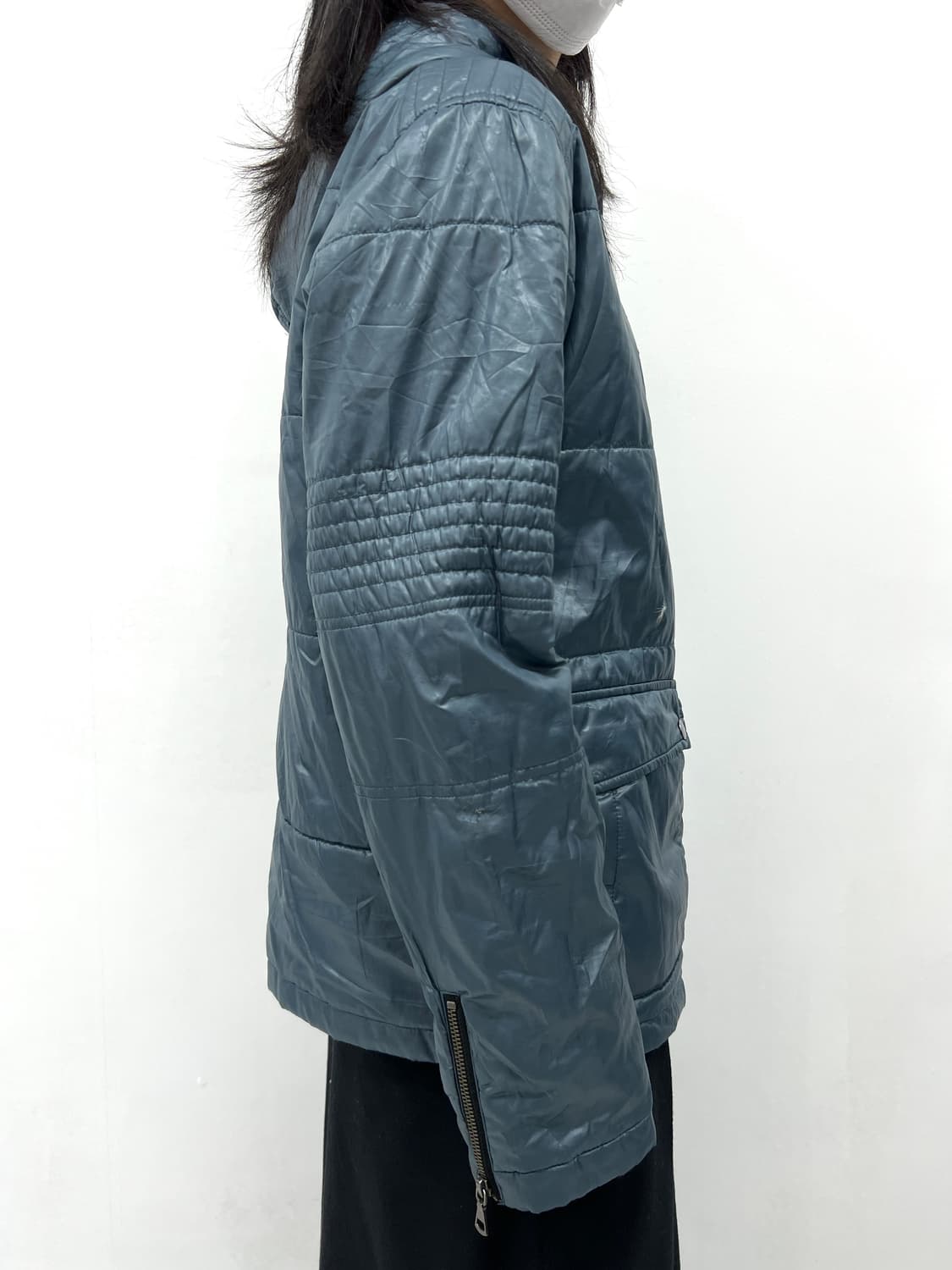 blue hood padding jacket 상품이미지3