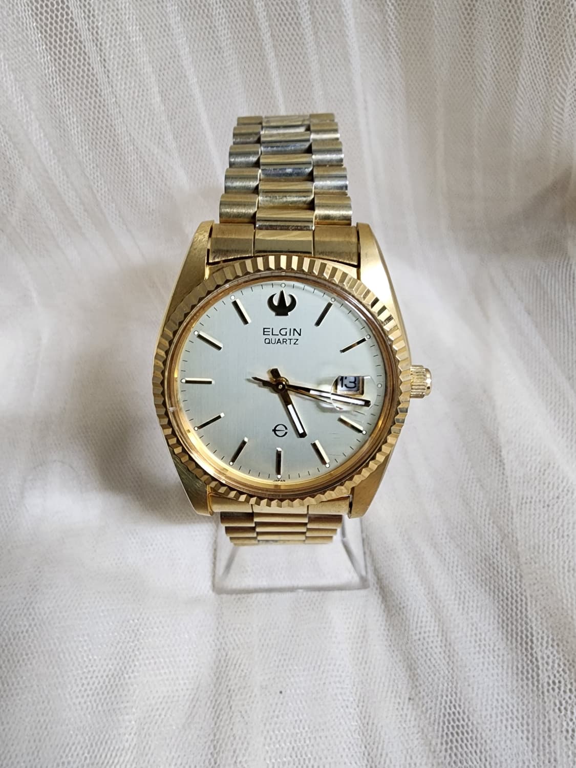 빈티지 ELGIN 엘진 금장 쿼츠 손목시계 상품이미지1