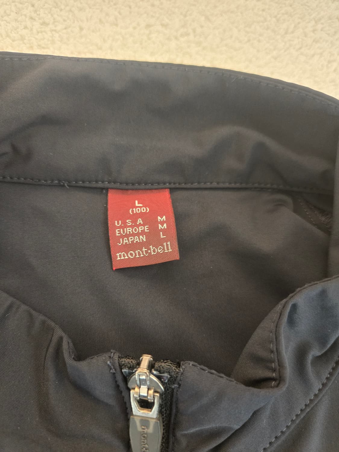 몽벨 검정색 소프트쉘 자켓 여성 L 상품이미지6