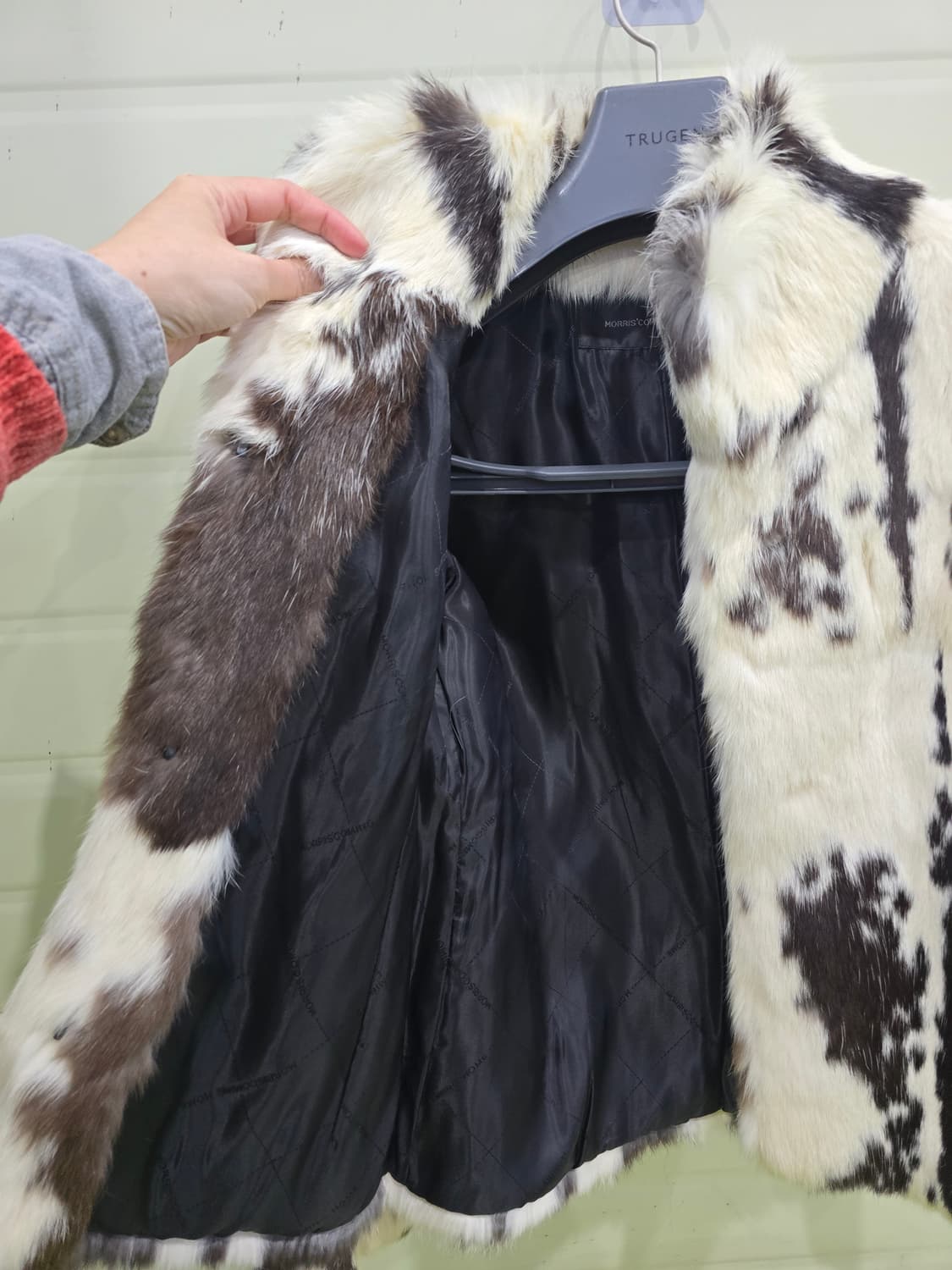 모리스 커밍 홈 토끼털 퍼 자켓 85 상품이미지2