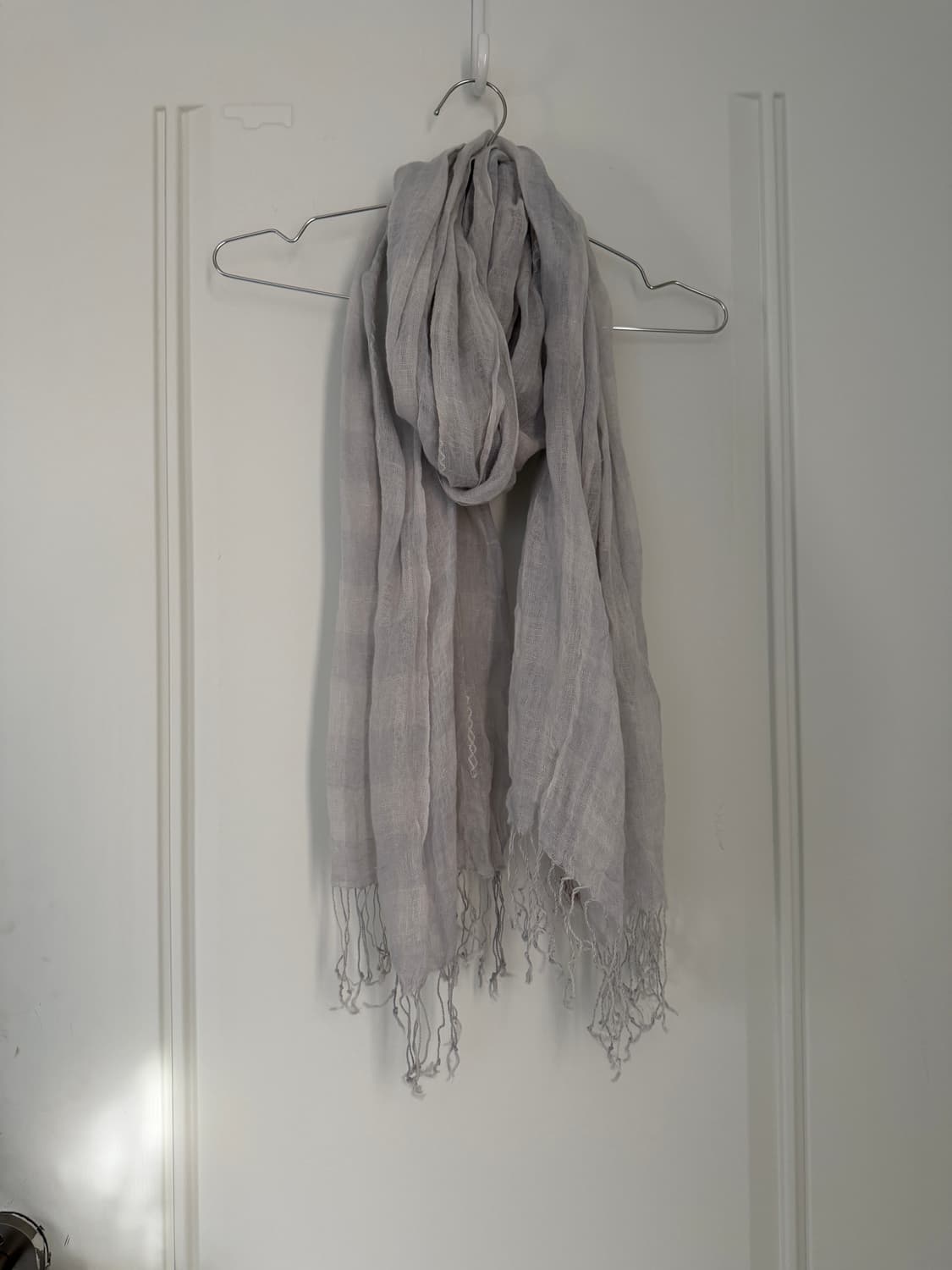 일본빈티지 모리 하구미 그레이 롱스카프 상품이미지5