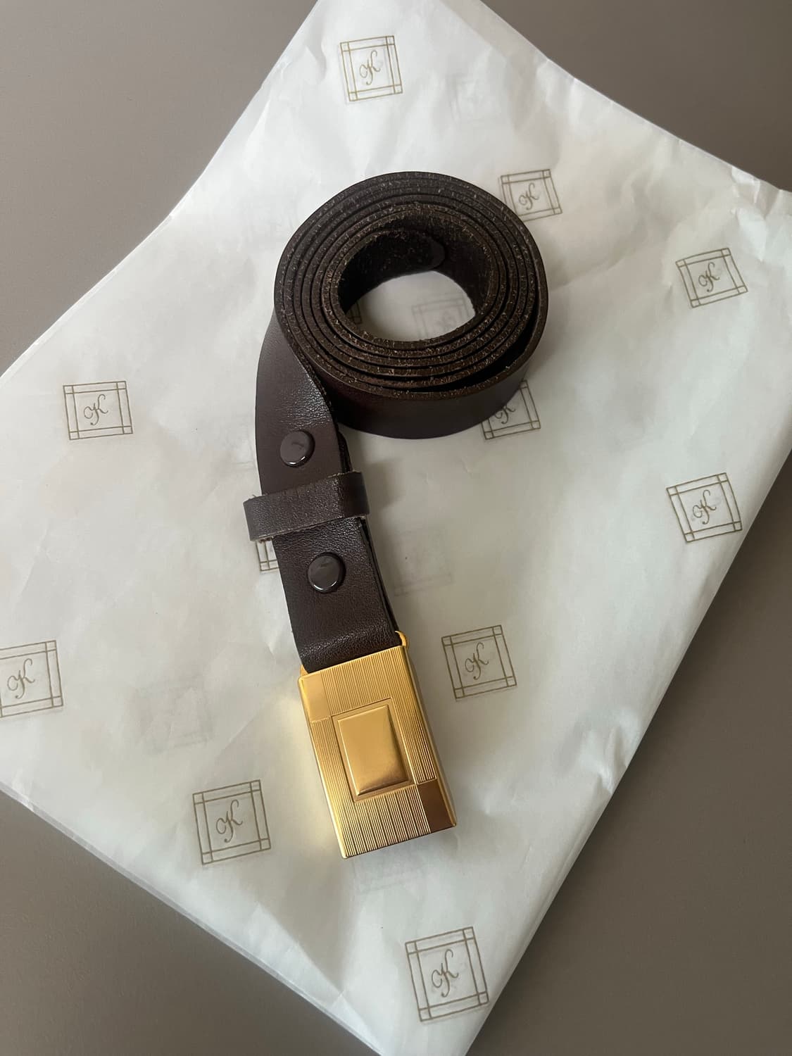 타이가 타카하시 히콕 벨트 브라운 상품이미지2