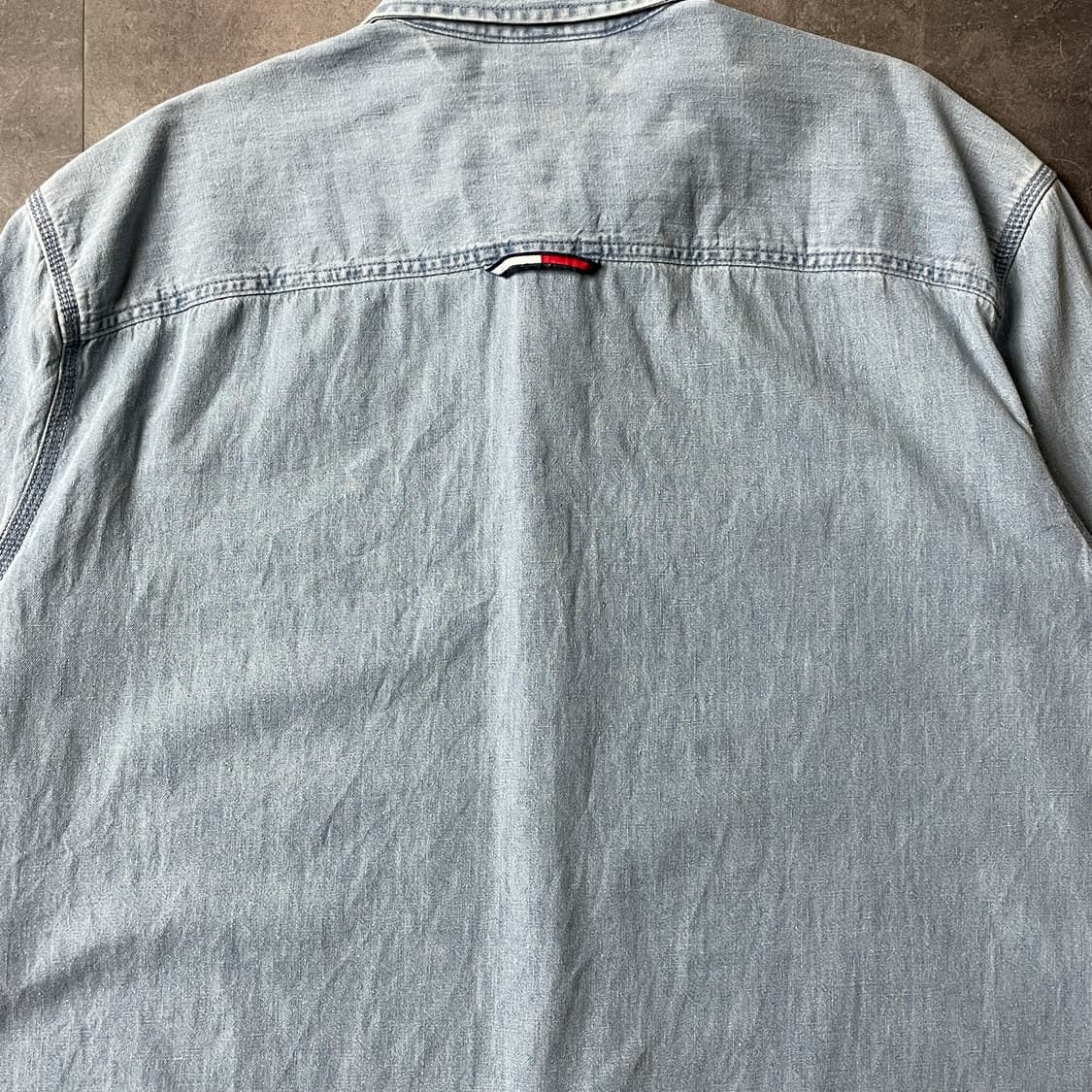 TOMMY HILFIGER 토미힐피거 빈티지 코튼 데님 셔츠 A00607 상품이미지8