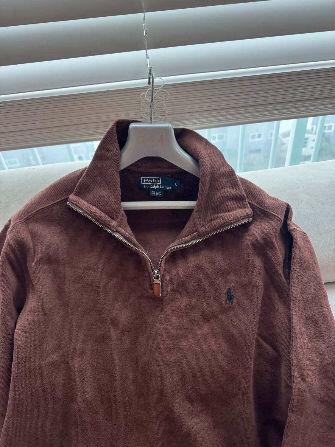폴로 랄프로렌 하프집업 니트 초코브라운 상품이미지2