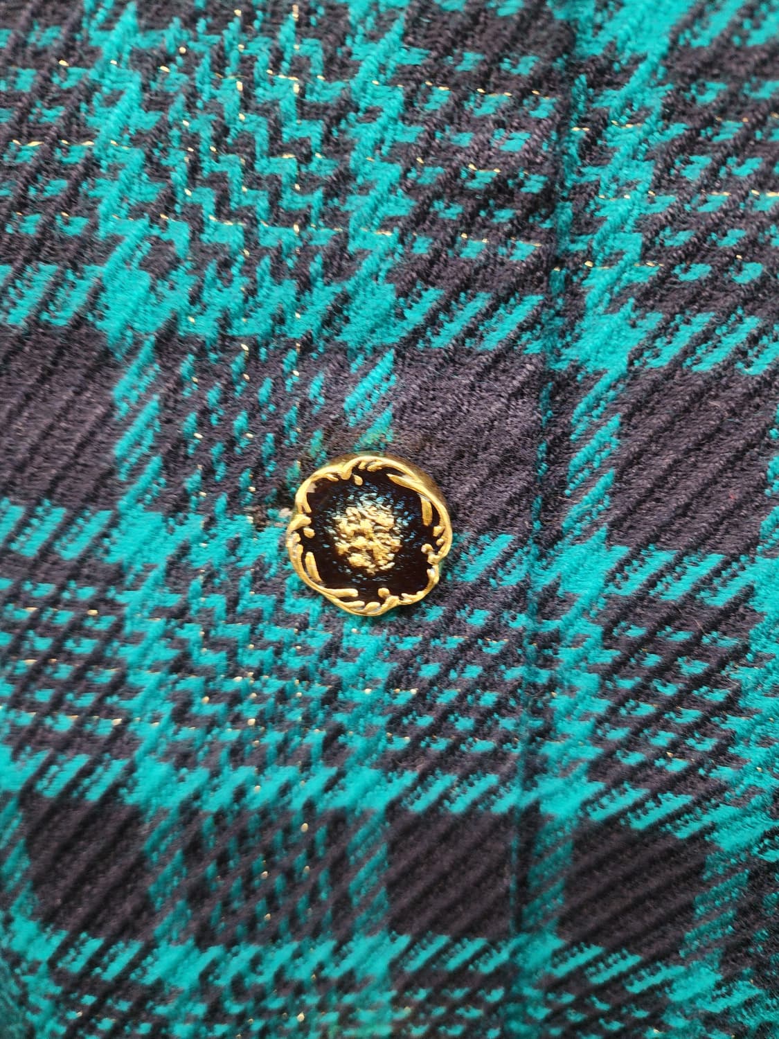 일본빈티지 울 체크 자켓 상품이미지4