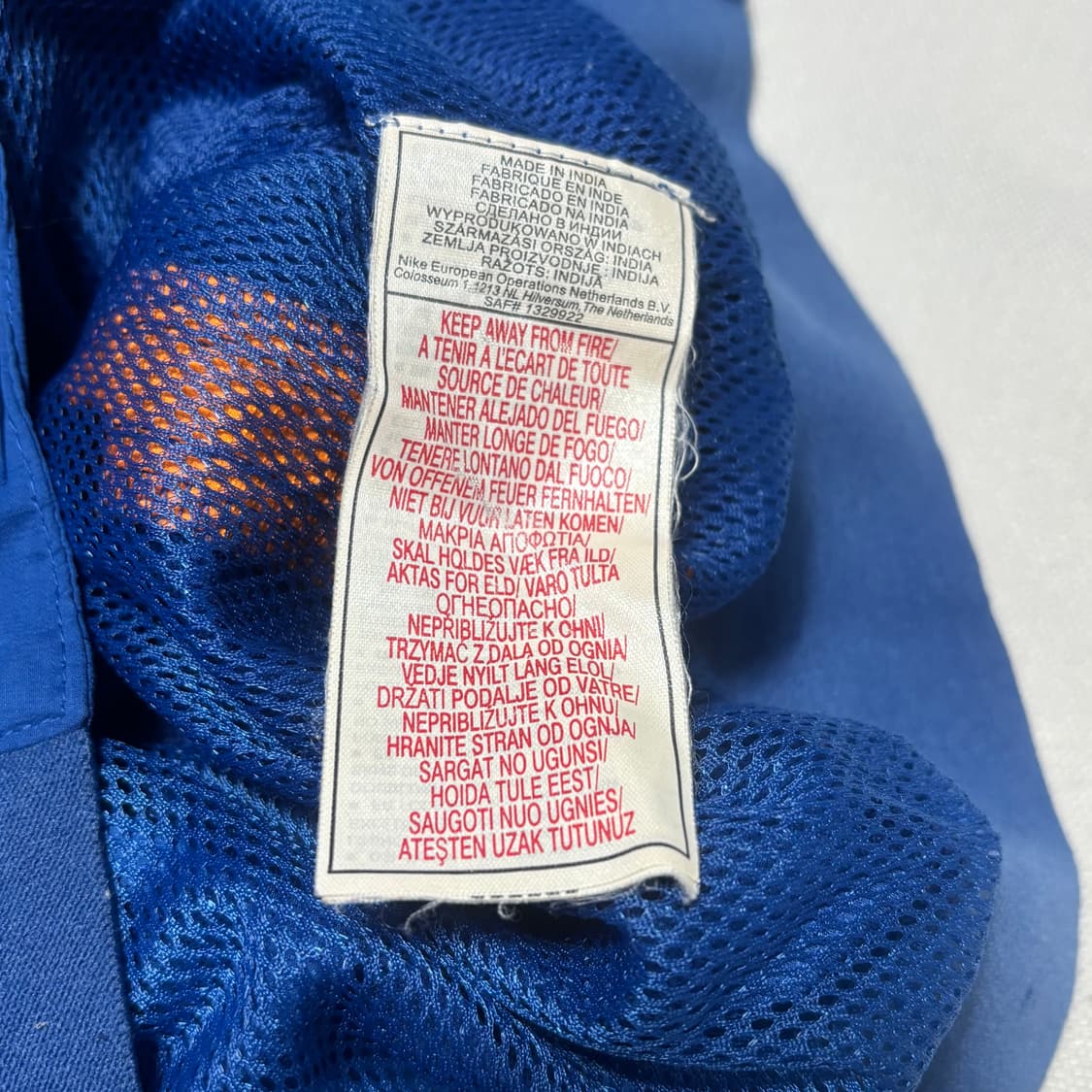 S 나이키 바르셀로나 오렌지 라인 블루 바람막이 상품이미지5