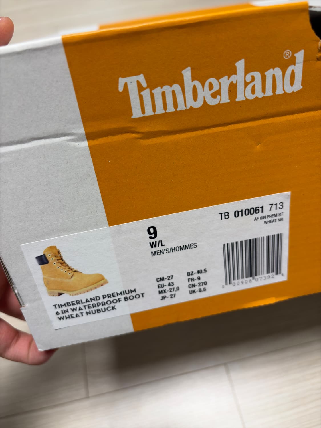 팀버랜드 프리미엄 워터프루프 6인치 부츠 + 흰색 양말 세트 상품이미지5