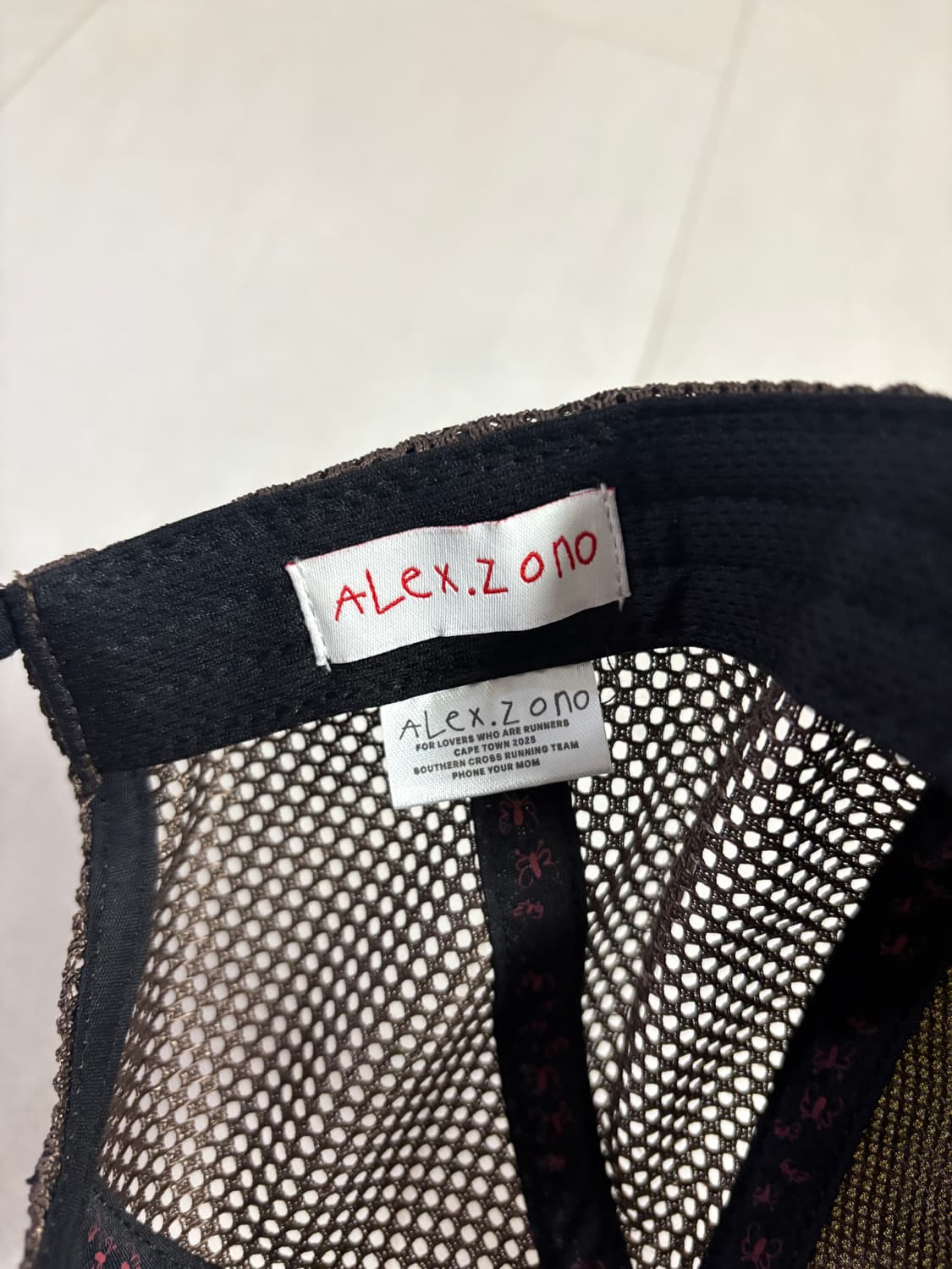 [OS] 알렉스조노 I dig running 캡 상품이미지2