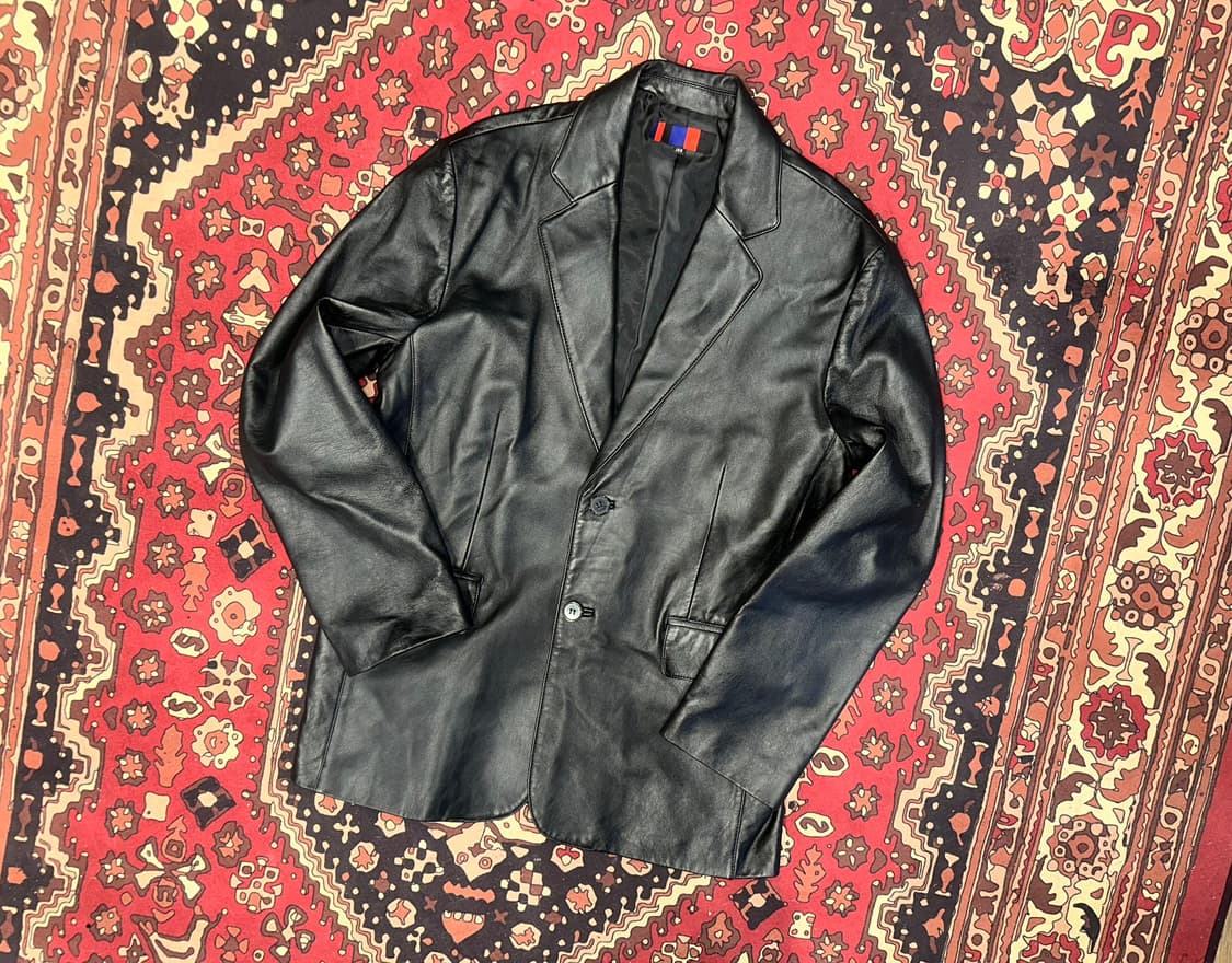 ( XL-2XL ) 가죽마이 블레이져 가죽코트 가죽카코트 레더자켓 상품이미지1