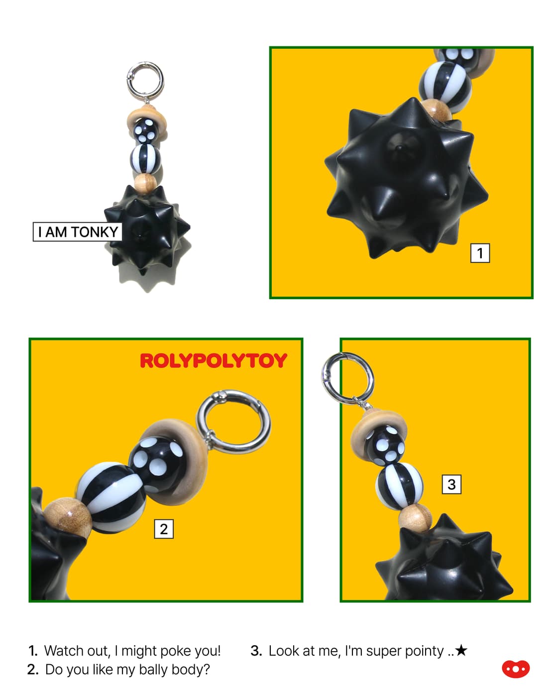 Black Tonky Keyring 상품이미지3