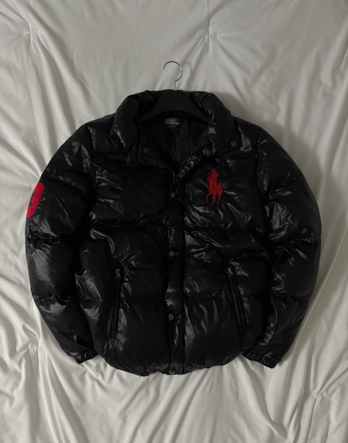 폴로 빅포니 유광 패딩 상품이미지3
