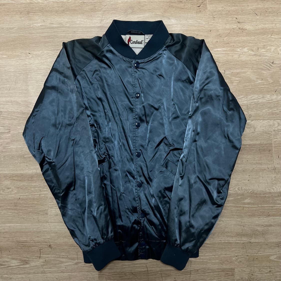 카디널 남성 유광 스냅 보머 스타디움자켓 [코랄 블루] S/90 상품이미지1