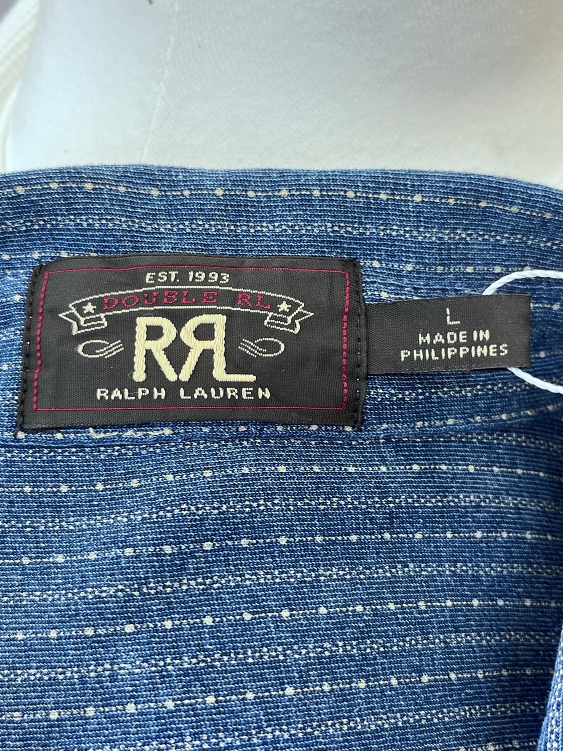 RRL 더블알엘 웨스턴 데님 스트라이프 셔트 상품이미지9