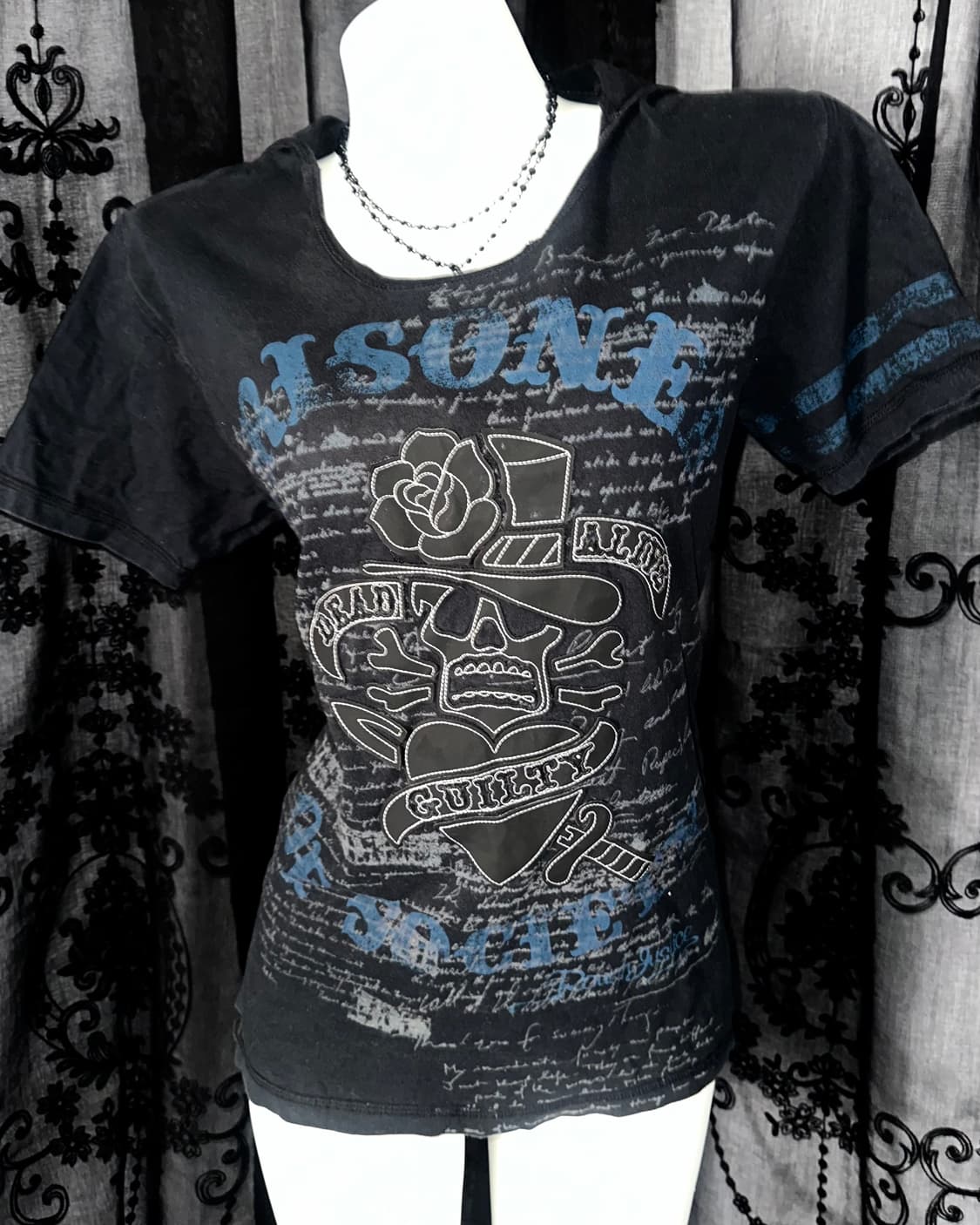 punk Skull Hood Short Sleeve 상품이미지2