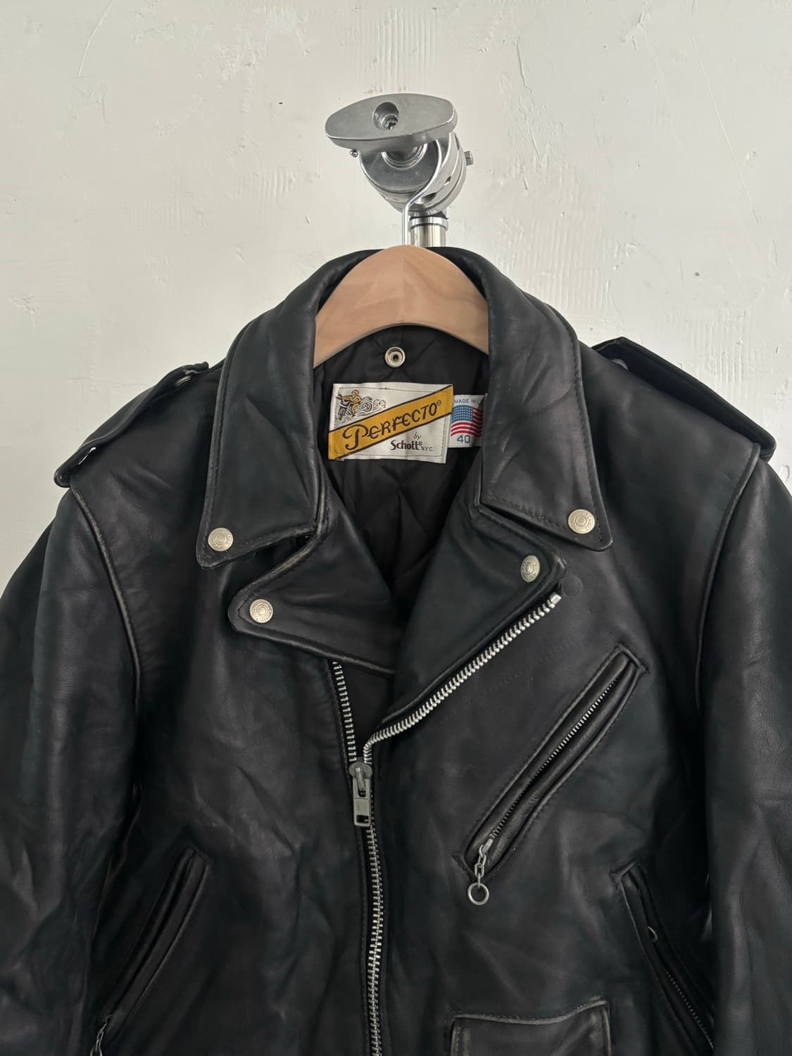 Schott NYC 쇼트 퍼펙토 618 라이더 자켓 상품이미지2