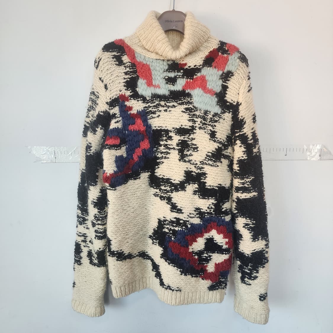 이자벨마랑 터틀넥 패턴 니트 상품이미지1