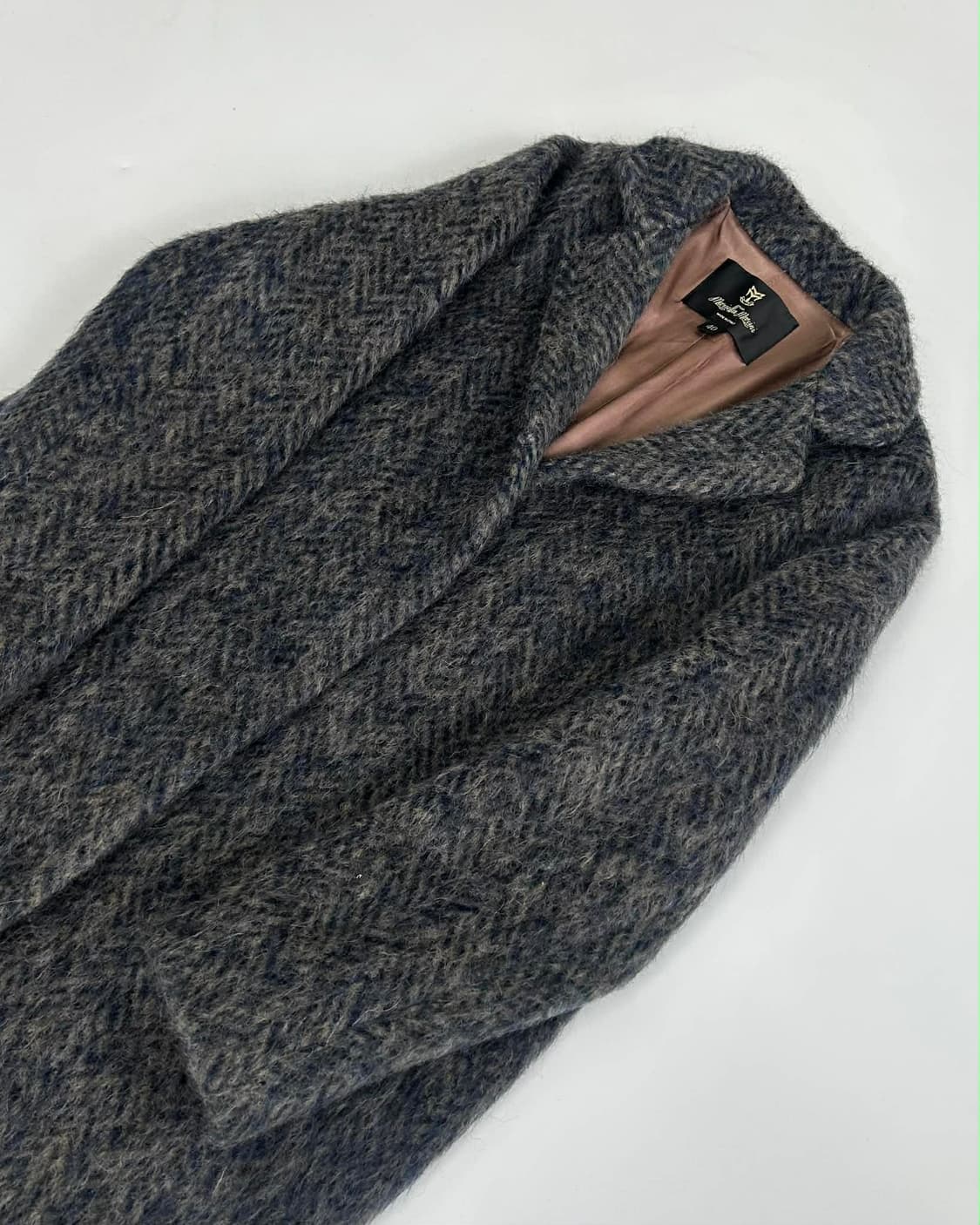 [55] 마리엘라 마리니 한정판 헤링본 알파카 혼방 코트 상품이미지3