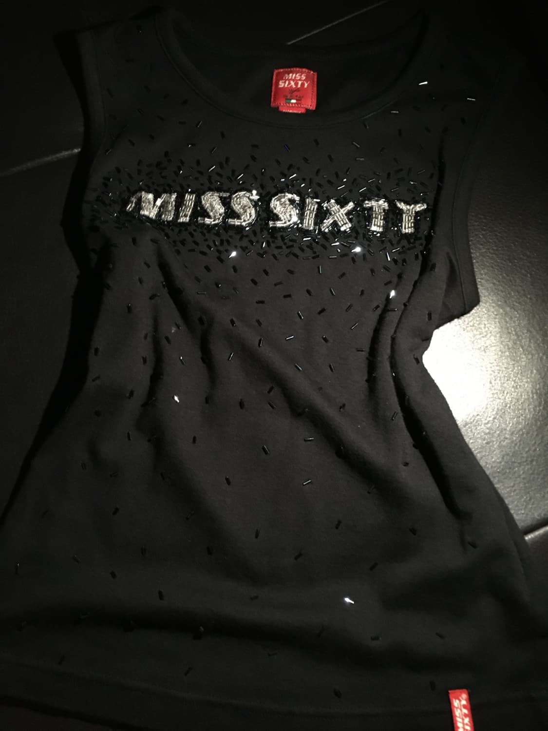 미스식스티 블랙 슬리브리스 상품이미지3