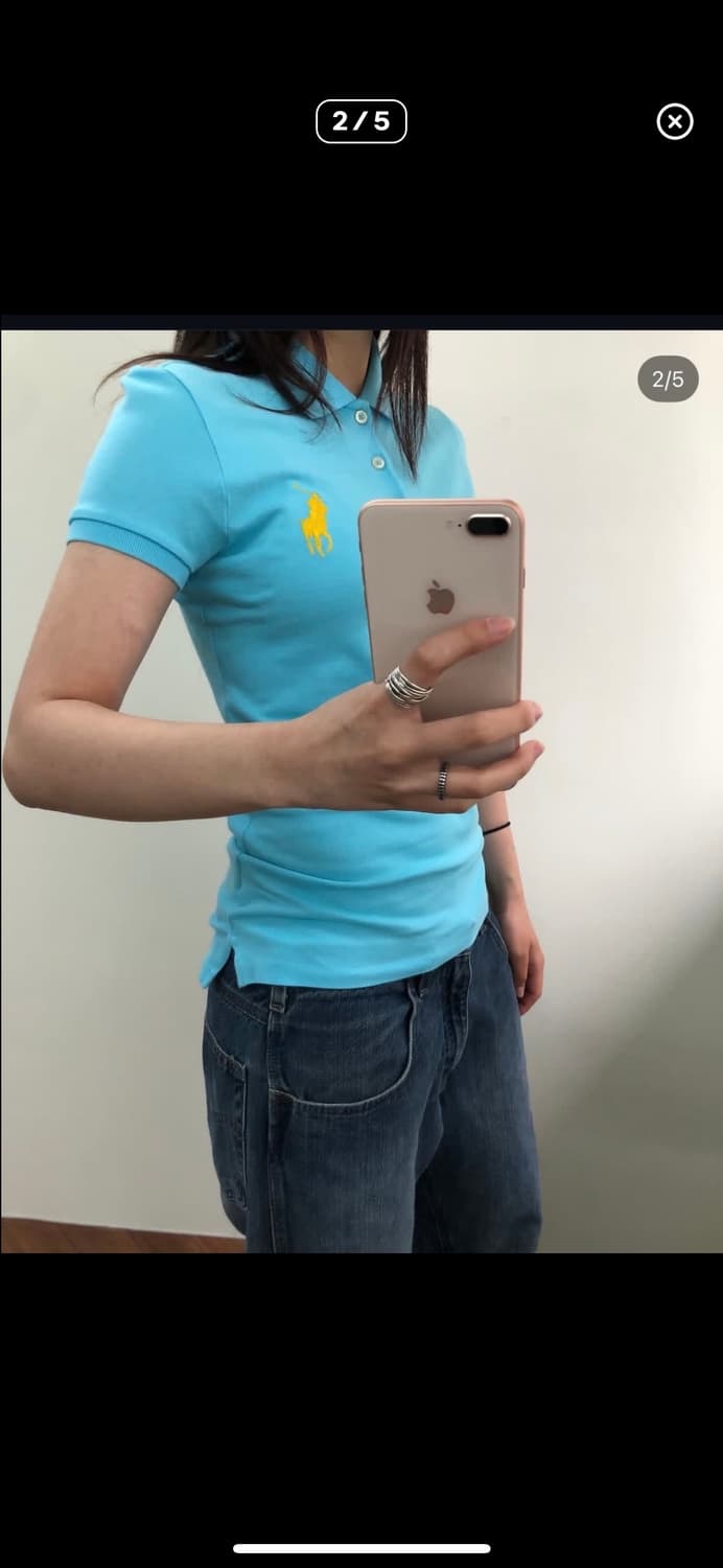폴로 빅포니 스카이블루 피케이 반팔 pk 카라티 상품이미지2