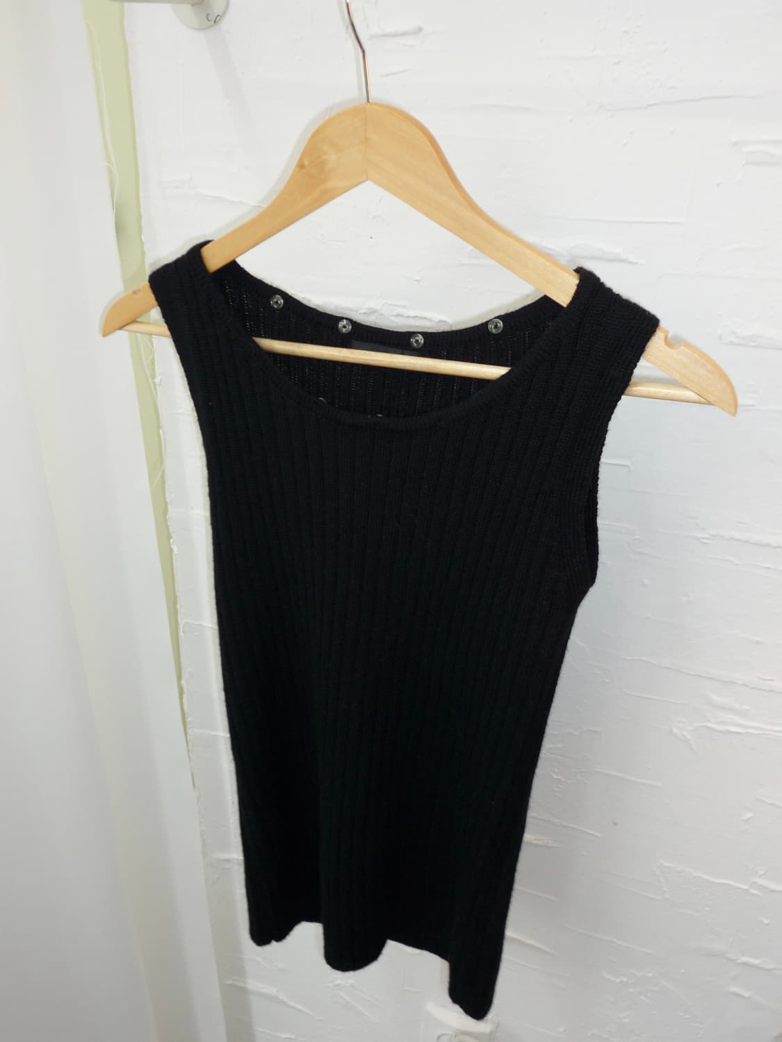 fur black knit sleeveless 상품이미지6