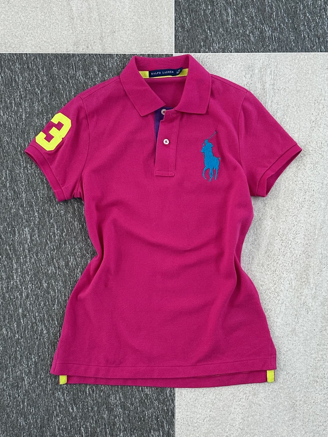 랄프로렌 핫핑크 빅포니 카라티셔츠  상품이미지1