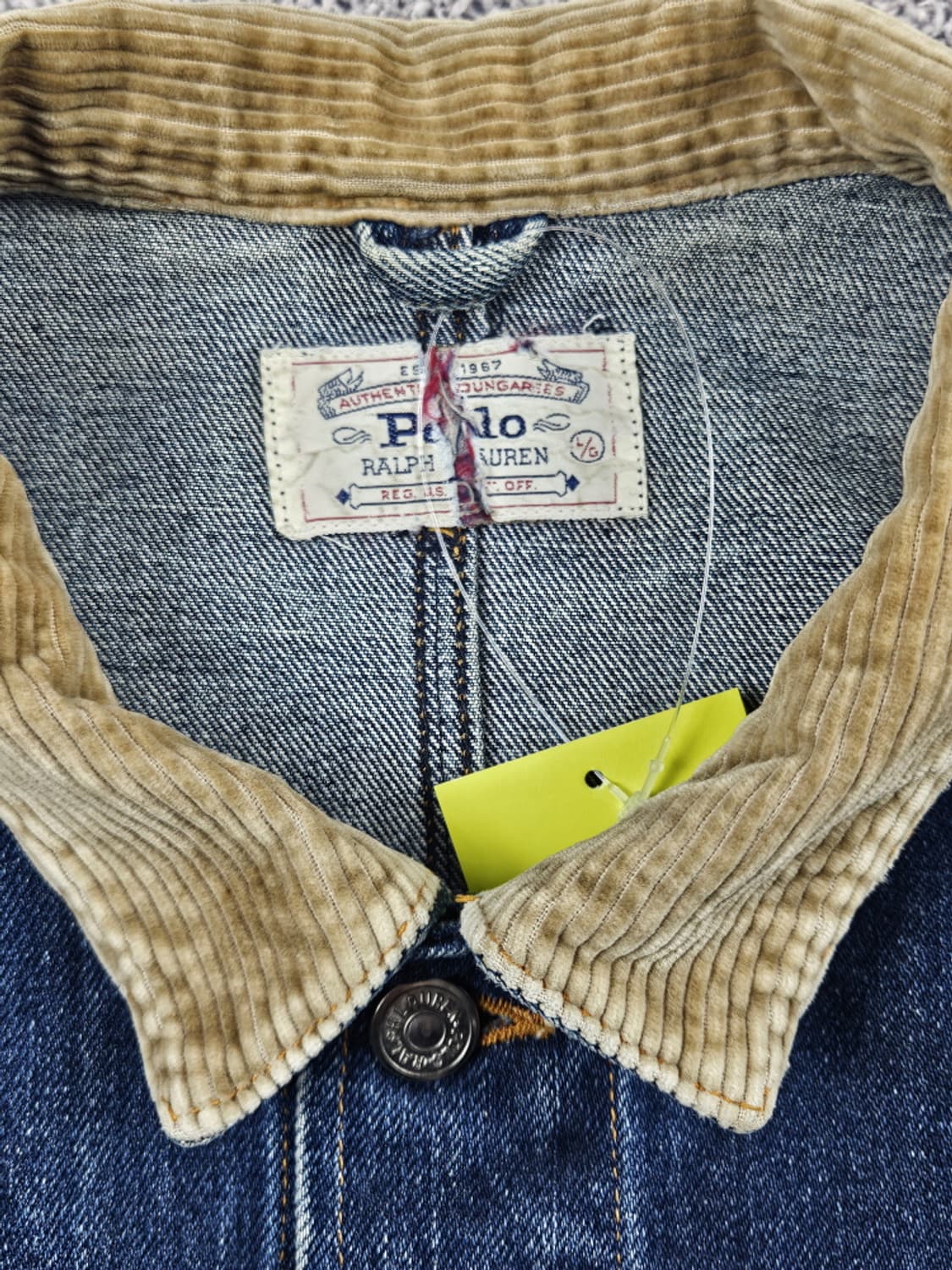 80's 폴로랄프로렌 데님 덩가리 트러커 자켓 ( L ) / 9994 상품이미지8