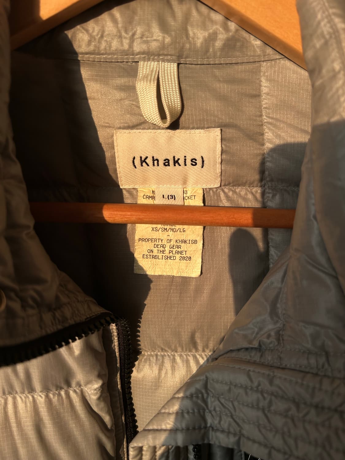 카키스 경량패딩 라지 사이즈 상품이미지2