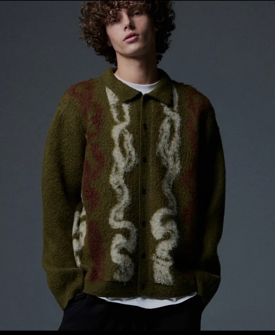 낫포너드 모헤어 가디건 상품이미지1