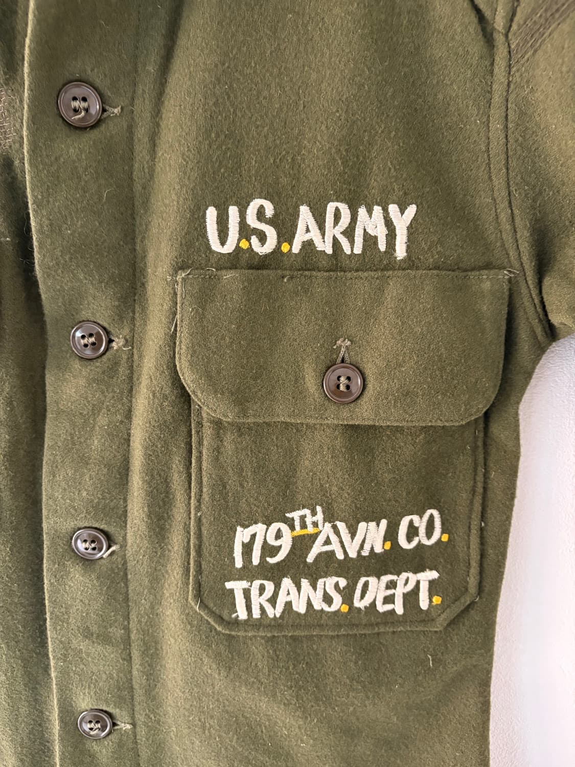 50-60's U.S Army og-108 tour wool shirt 상품이미지5