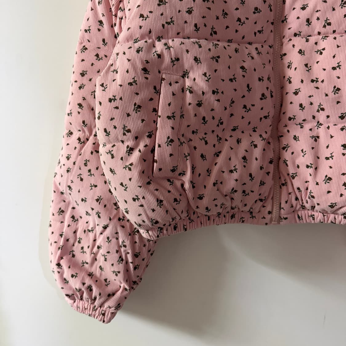 새상품 여자 플라워 골덴 패딩 상품이미지2