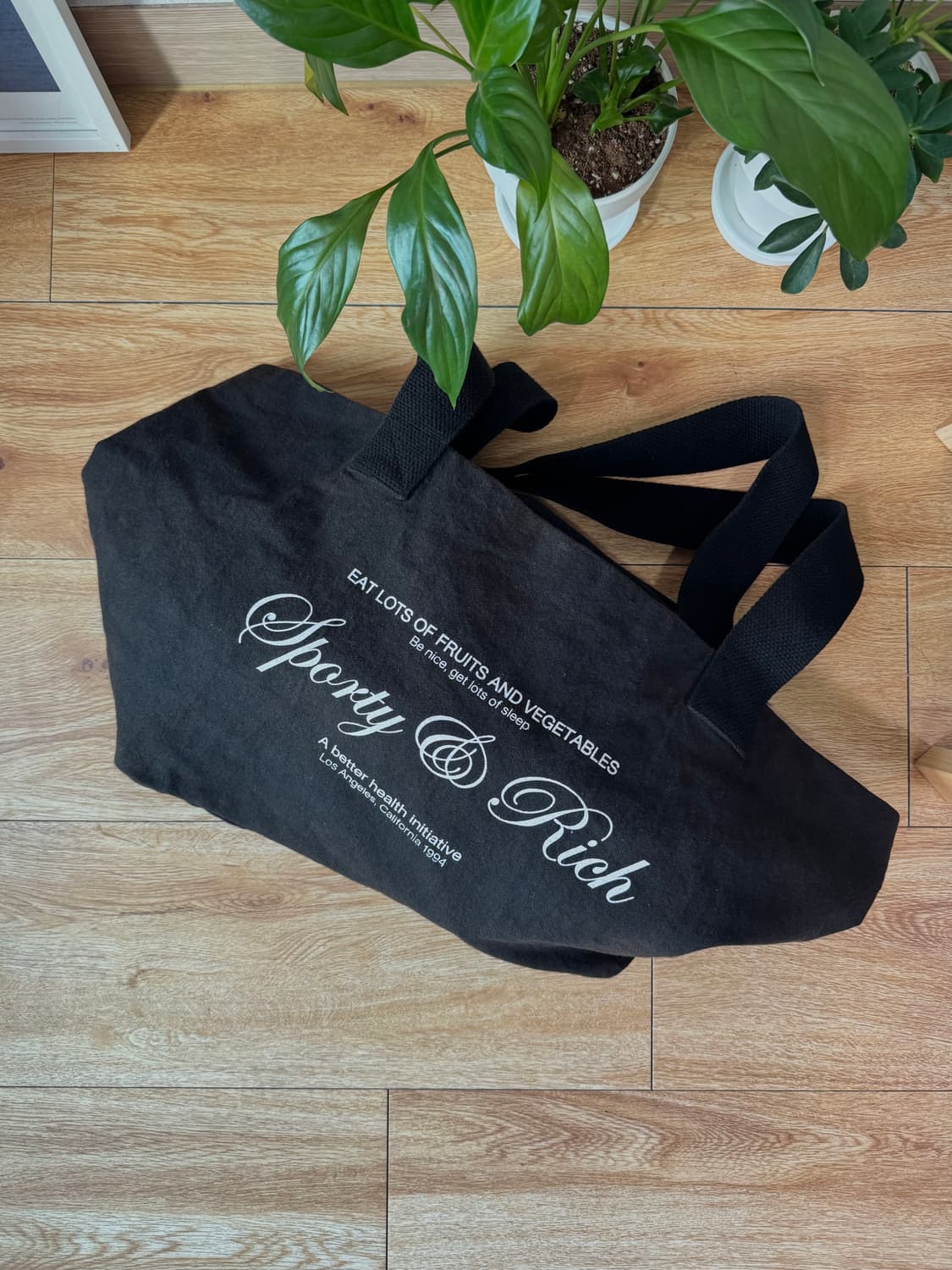 스포티앤리치 워시드 코튼 토트백 상품이미지4