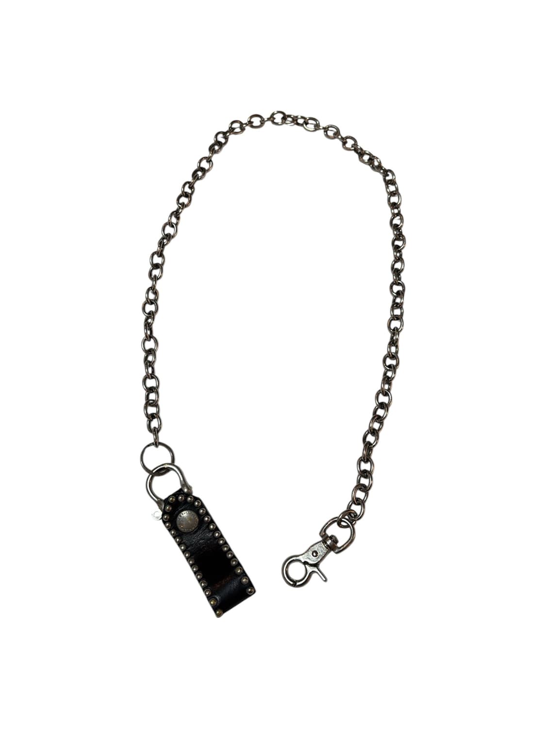 Leather Key Ring With Big Chain 상품이미지2