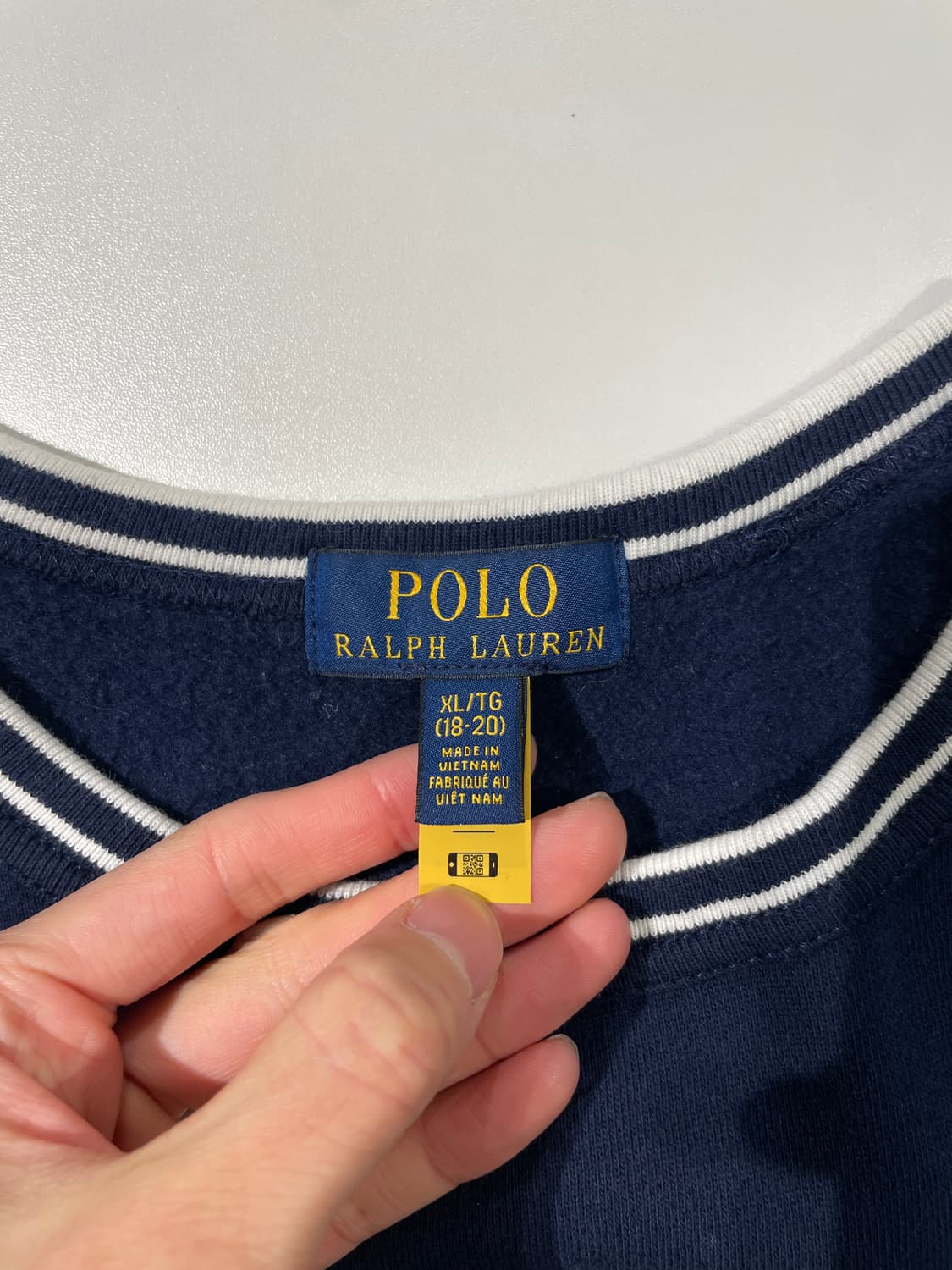 폴로 랄프로렌 네이비 커피 테디 베어 크루넥 스웻 셔츠 상품이미지7