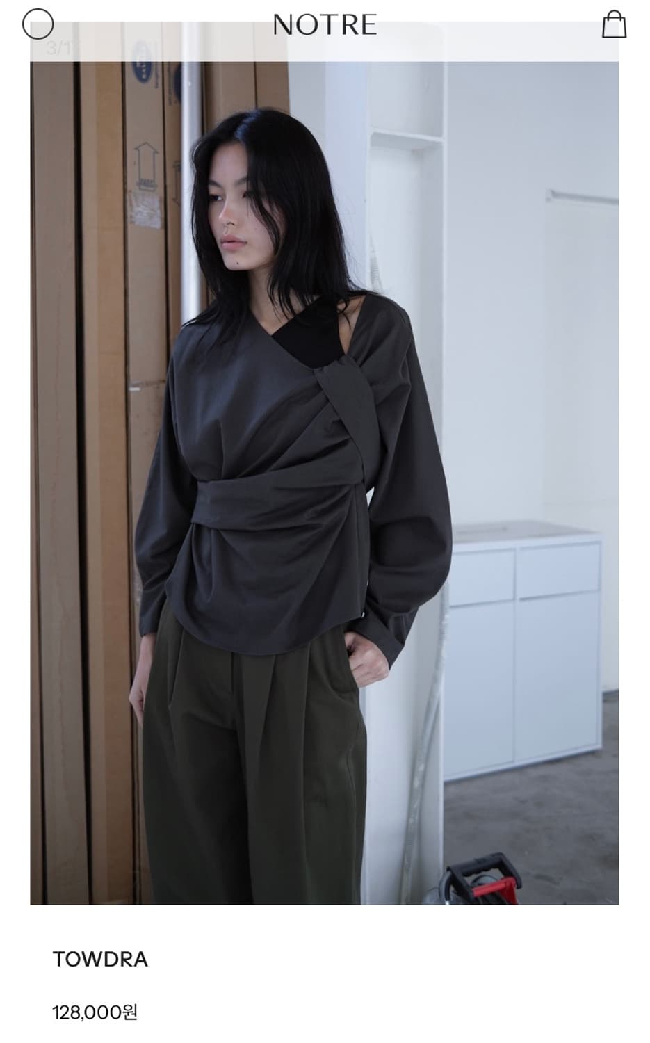 Notre 노트르 블라우스 상품이미지3
